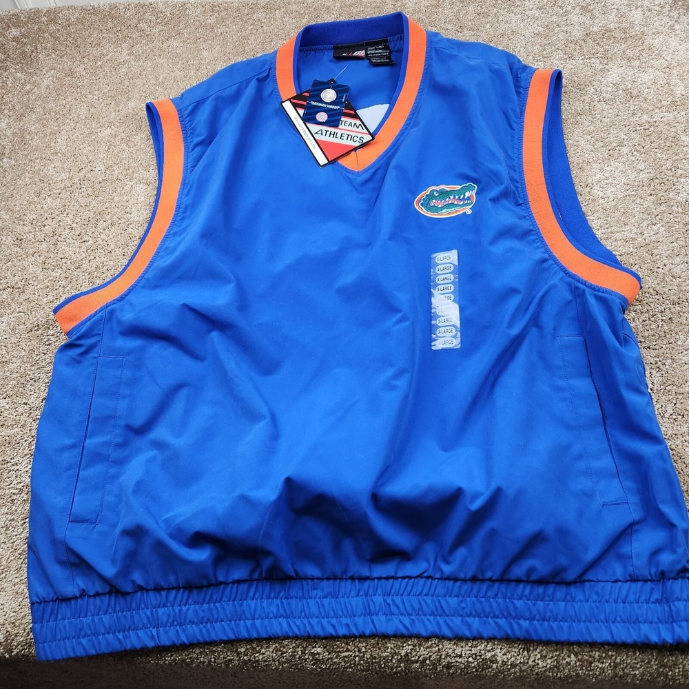 Florida Gators Golf Sleeveless Windbreaker Vest Mens L New Tags‎ Team Athletics